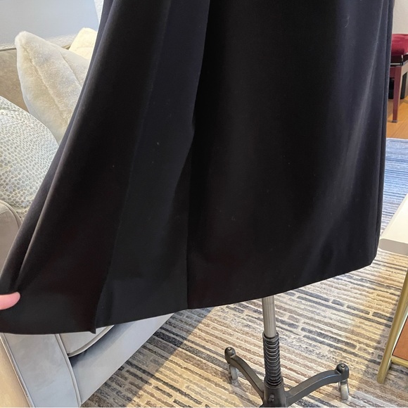 VTG Nordstrom Town Square Long Sleeve Belted Black Midi Dress, Size 8 - Picture 12 of 15